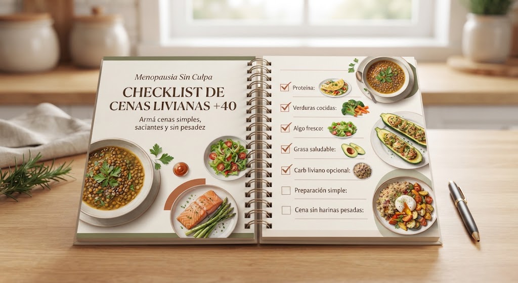Vista del Checklist de cenas livianas +30