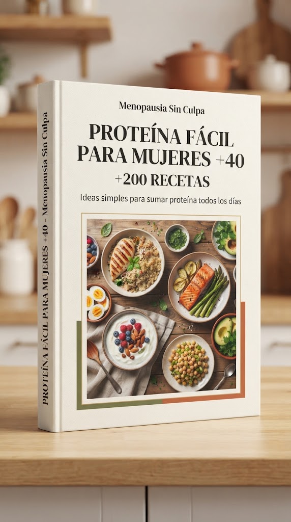 Portada del libro digital Proteína Fácil Para Personas +30