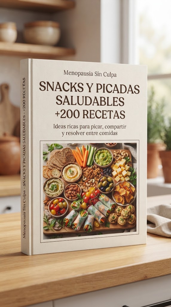 Portada del libro digital Snacks y Aperitivos Saludables